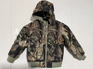 Columbia Toddler Boys Jacket Size XXS 4/5  Camo Reversible Insulated Kids Coat - Picture 1 of 12