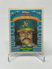 1991 Kellog's Corn Flakes Rollie Fingers Baseball Greats Lenticular Card A