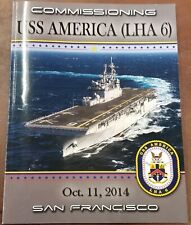 USS America LHA-6 Commissioning Book, Oct 11, 2014