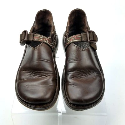 Sapato Chinelo Chaco Pedshed Feminino Tamanho 6.5 Couro Marrom Sola Vibram - Imagem 1 de 4