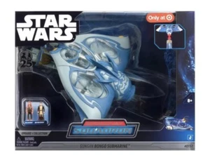 Star Wars TARGET ONLY Micro Galaxy Squadron GUNGAN BONGO SUBMARINE & Mini Figs. - Picture 1 of 1