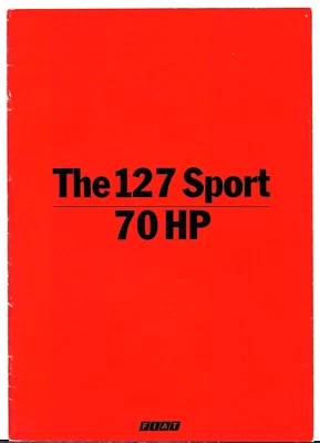 Fiat 127 Sport 1978-1981 Irish Market Sales Brochure - Image 1 of 2