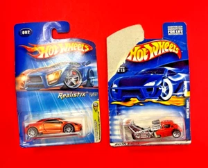 HOT WHEELS WHATTA DRAG and MITSUBISHI ECLIPSE CONCEPT CAR QB - Picture 1 of 5