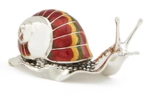 Saturn Sterlingsilber und Emailleschnecke - voll gestempelt silber  - Bild 1 von 2