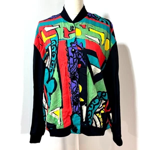 Vintage Picasso Shirt AOP Art All Over Print Size 8 K.C. Spencer Rayon 22x26 - Bild 1 von 7