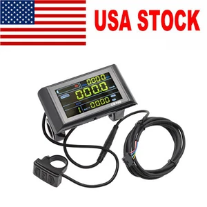 Bicicleta Eléctrica SW900 Pantalla LCD 24V/36V/48V/60V LCD Medidor Panel Pantalla SM&WP Enchufe EE. UU. - Imagen 1 de 16