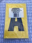 BEAVERSWOOD HIGH VISIBILITY LETTERS A TO Z STICKERS 140x230mm BLACK ON YELLOW