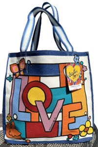 NEU Brighton Power Of Love Beuteltasche Canvas 2023 Innentasche mit Reißverschluss 2 Riemen Neu mit Etikett - Bild 1 von 17
