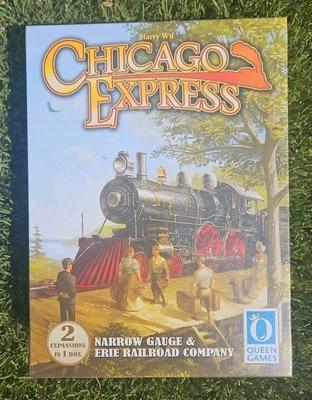 Queen Boardgame Chicago Express: Narrow Gauge & Erie Expansions Box Nuevo Sellado Foto 1 de 2