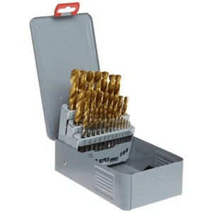 29-PC Gold-P HSS Drill Set, 1/16"-1/2" by 64ths, YG-1, D1GP182SET - Picture 1 of 1