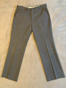 Pantalones de vestir All Seasons Comfort Action súper elásticos vintage para hombre 36x32 grises - Imagen 1 de 16