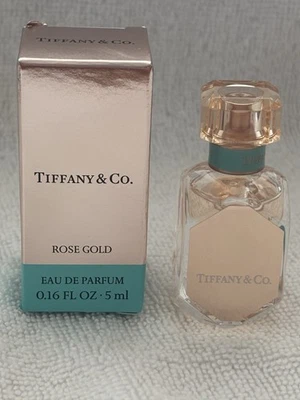 Tiffany & Co. Oro Rosa Eau de Parfum EDP Mini 0.16oz-5ml Tamaño de Viaje Splash Nuevo Foto 1 de 4