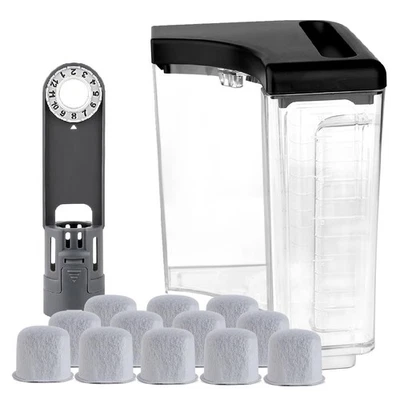 Peças 12 xícaras reservatório de água e suporte de filtro de água com 12-água de carvão f... - Imagem 1 de 4