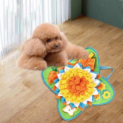 Dogs Sniff Mat Treat Dispenser Washable Pet Sniff Mat Nose Feeding Mat for Puppy - Image 1 of 4