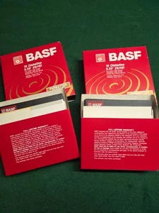 BASF Disketten, 2S HD 5,25 5 1/4" offen (2) 10er Pack, 1 fehlen 19 Discs - Bild 1 von 3