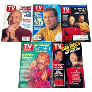 Lote de 5 guías de TV de Star Trek de los años 90 - Imagen 1 de 6