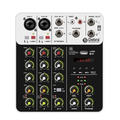 Debra V4 Audio Interface Mixer, Bluetooth, USB, Recording PC, 48V Phant1669 - Image 1 of 4