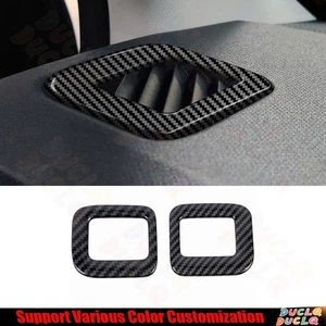 For Ford Maverick 2022-24 ABS Carbon Fiber Dashboard Side Outlet Vent Cover Trim - Picture 1 of 8