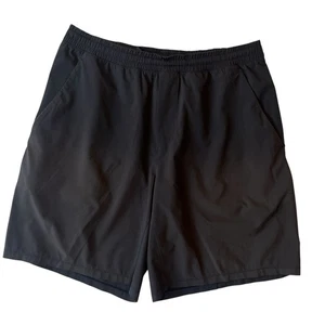 Lululemon Shorts XL Pace Breaker schwarz Reißverschlusstasche Gummibund Kordelzug Herren - Bild 1 von 6
