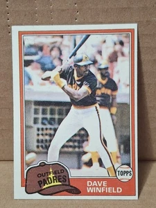 1981 DAVE DAVID WINFIELD TOPPS BASEBALL KARTE #370 NEW YORK YANKEES PADRES TWINS - Bild 1 von 2