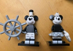 Lego Disney Minifigures Serie 2 Mickey und Minnie Maus + 2 Bpz - Bild 1 von 3