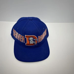 Vintage 90s Starter Denver Broncos Tri Power 100% Wool SnapBack Cap/Hat - Bild 1 von 4