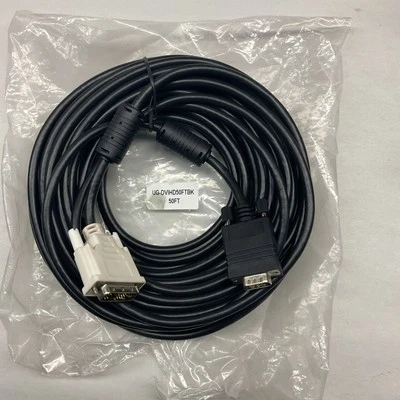 E87647-DG DVI-A 17 PINES A VGA macho 50 pies pantalla monitor cable ug-dvihd50ftbk Foto 1 de 4