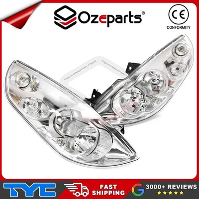 TYC Pair LH+RH Head Light Lamp (No Hole) For Renault Master Van X62 2010-2019 - Image 1 of 4