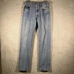 Jeans vintage Levi's 501 uomo 33x36 (effettivo 32x34) bottoni mosca western rodeo cowboy - Foto 1 di 17