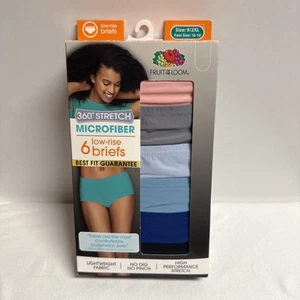 Fruit Of The Loom slip donna 360 elasticizzato microfibra vita bassa 9/2X NUOVO - Foto 1 di 4