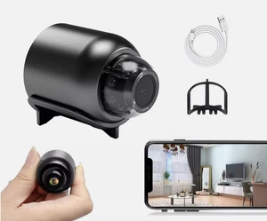 Mini Telecamera  HD 1080p Micro Camera  WiFi IP CAM WIRELESS HOTSPOT - Foto 1 di 5
