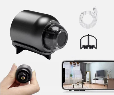 Mini Telecamera  HD 1080p Micro Camera  WiFi IP CAM WIRELESS HOTSPOT - Immagine 1 di 4