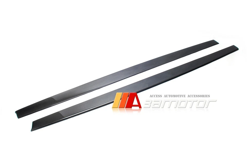Carbon Fiber MP Style Side Skirt Extensions fits 2014-2020 BMW F80 M3 F82 F83 M4 Foto 1 de 4