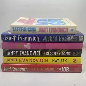 6 Lot Janet Evanovich- The Job, The Recovery Agent, Hot Six, Wicked Business,+2 - Picture 1 of 16