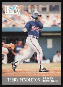 1991 Ultra #10 Terry Pendleton Atlanta Braves