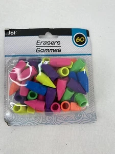 Juego de 60 gomas de borrar Jot lápiz de cuña regreso al cole - Imagen 1 de 1