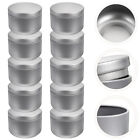10pcs Silver Candle Tins 50ml Round Metal Tin Can for Storage & Gifts