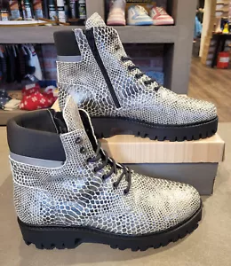 Post Xchange Stiefelette Gr. 38 Schwarz/Beige Schlangenmuster UVP 135,- - Bild 1 von 14