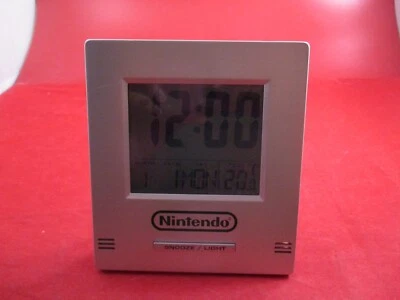 Nintendo Employee Silver Colored Desktop Alarm Clock w/ Date & Temperature - Image 1 of 4