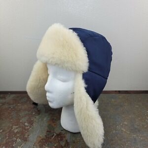 Best Made Co Shearling Aviator Ear Flap Fur Trapper Hat S/M