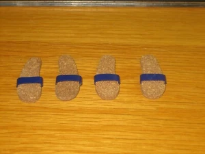 Vintage Ken Allan Doll Barbie Allen Blue Cork Sandal Flip Flop Original Shoes NM - Picture 1 of 6
