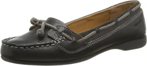 Sebago Felucca Lace Black Boat Shoe Mocassin fits UK 6, 26cm insole width: W 8cm - Picture 1 of 11