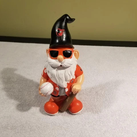 Baltimore Orioles, Garden Gnome, Sun Glasses, Baseball, Sports, Collectible, Art Cover