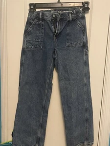 Gap Kids Boys Carpenter Jeans Size 10Medium Wash Non-distressed - Picture 1 of 6