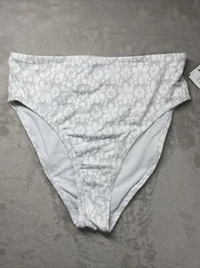 Jessica Simpson Damen Flower Power bedruckte hohe Taille Badehose Größe M 10468 - Bild 1 von 5