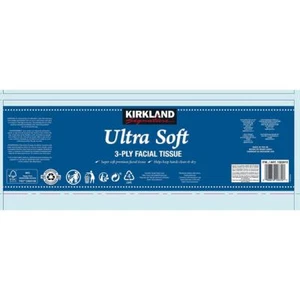 Kirkland Signature Ultra Soft 3-ply Strong Facial Tissues, 12 x 160 Sheets - Picture 1 of 3