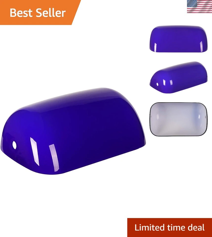 Capa de substituição para abajur Glass Bankers, L8.85 W5.11 azul - Imagem 1 de 4