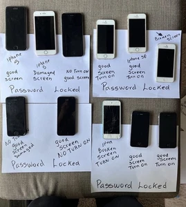 Lote de 11 iPhones para piezas o reparación leer descripción - Imagen 1 de 24