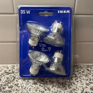 IKEA Indoor GU10 35W 120V Flood Light Bulbs – 4 Pack, 3,000 Hours - Picture 1 of 4