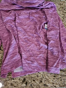 Womens Karen Scott Sport Funnel Neck Sweatshirt XL Autumn Berry - Picture 1 of 4